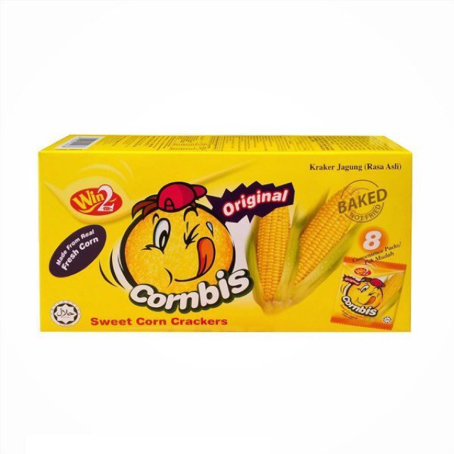 Bánh Bắp Cornbis Cracker Win2 Hộp 144G - 8 cái