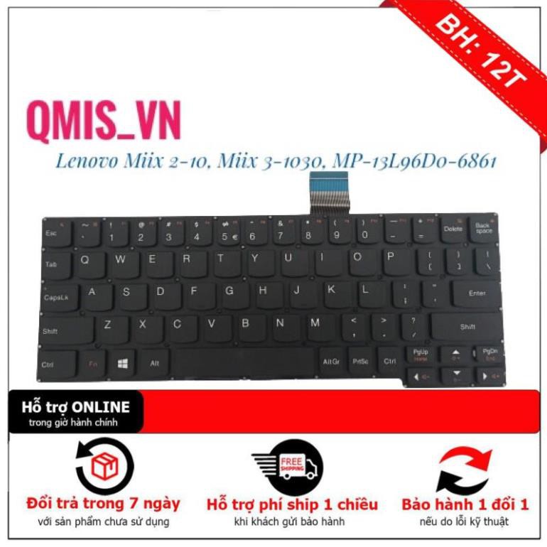 BH12TH Bàn Phím Laptop Lenovo Miix 2-10, Miix 3-1030, MP-13L96D0-6861