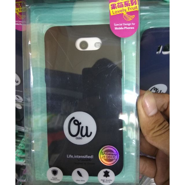 Ốp dẻo vu màu galaxy j3-2017.₫en ,xanh blue,