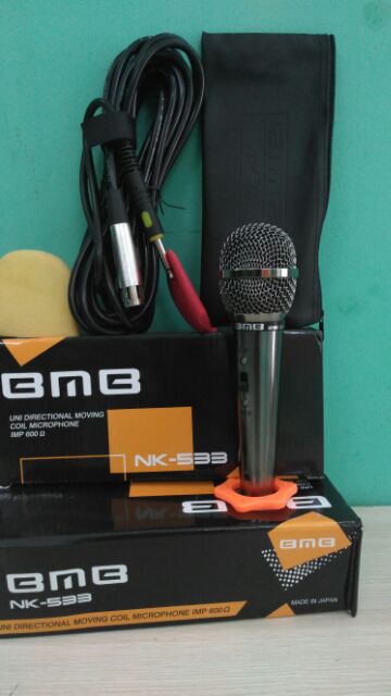 MICRO có dây BMB NK-533 chính hãng, micro kim loại, hát rất hay, hút tiếng