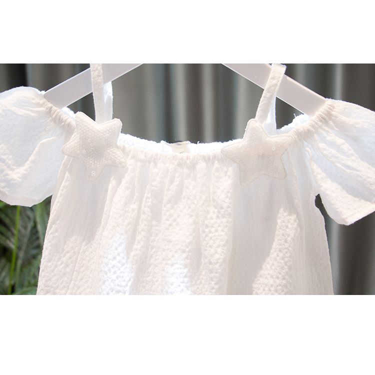 Áo Thun Tay Ngắn Hở Vai Màu Trơn Thời Trang Mùa Hè Hàn Quốc Mới 2023