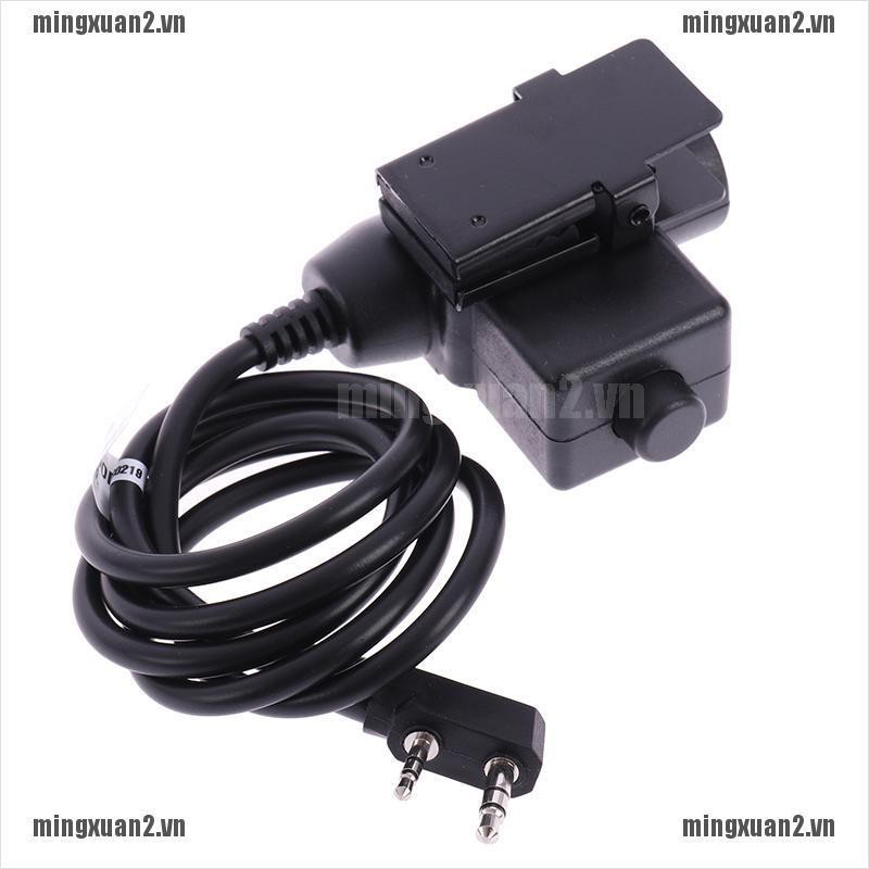 Tai Nghe Quân Sự Z-Tac U94 Cho Kenwood 2 Pin - Màu Đen