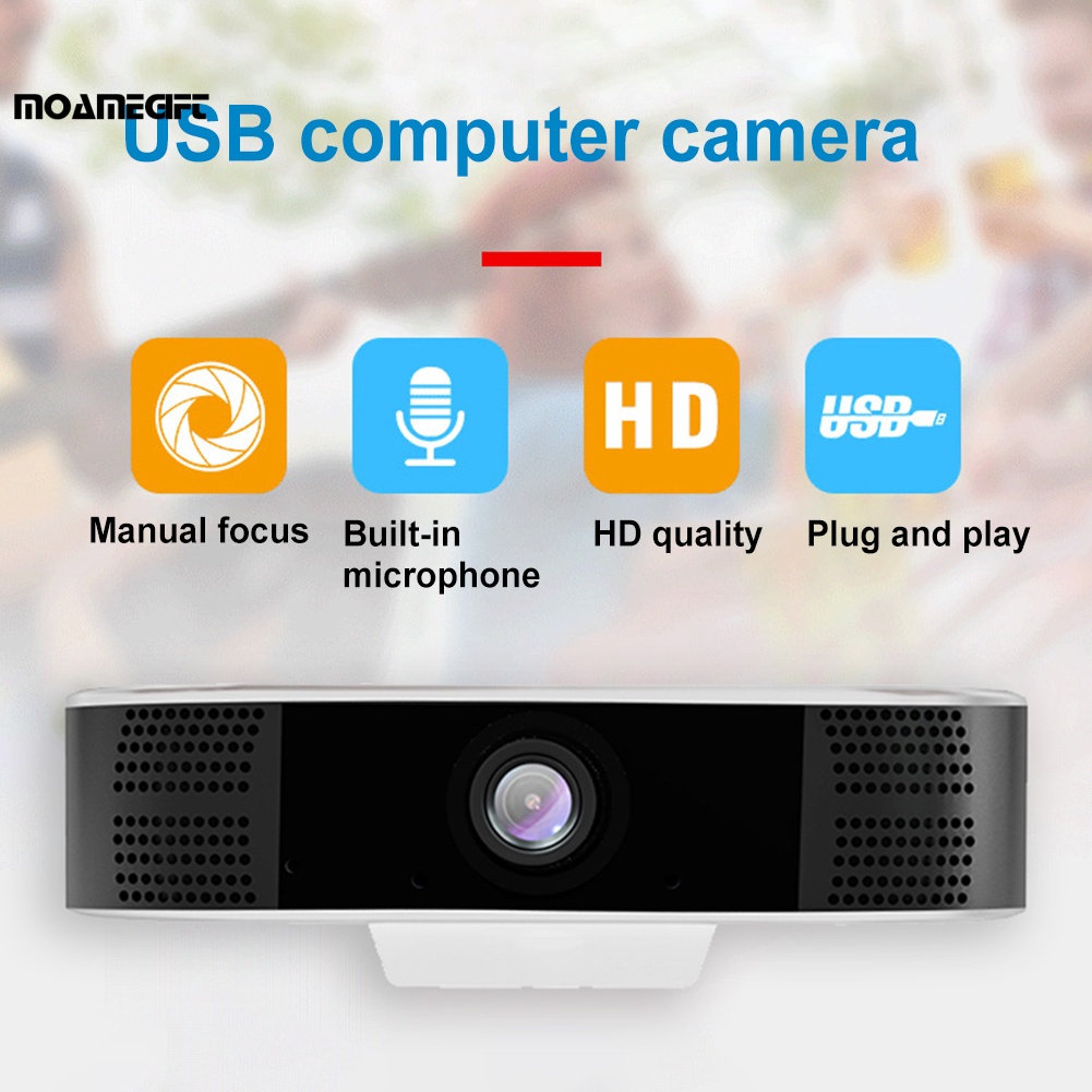Webcam Moamegift C11 1080P hai chiều độ phân giải cao cổng USB cho laptop | BigBuy360 - bigbuy360.vn