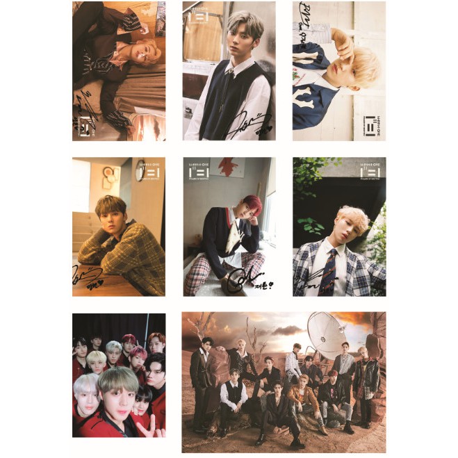 Lomo card 50 ảnh WANNA ONE - 1¹¹=1 POWER OF DESTINY Có chữ ký