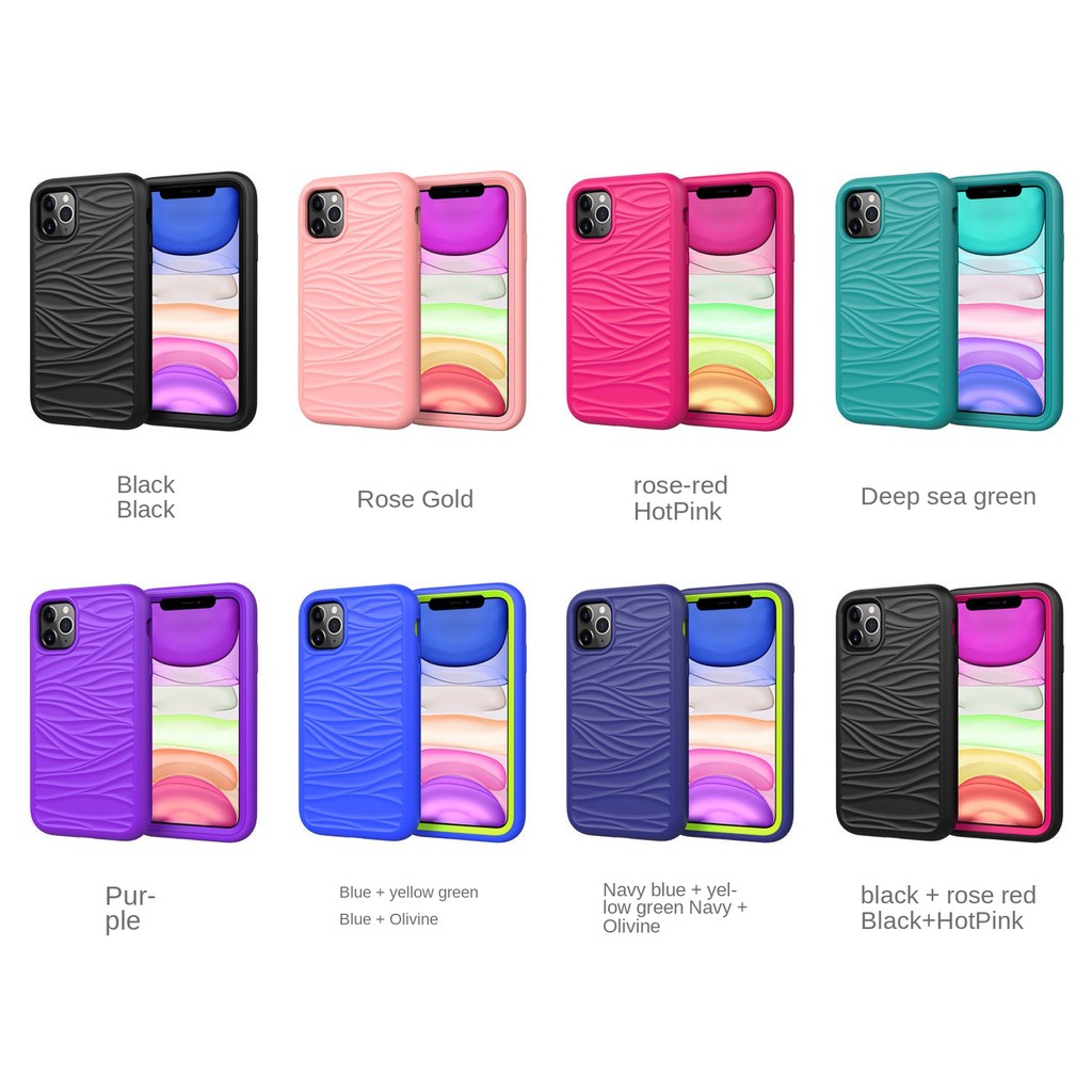Ốp Lưng Họa Tiết Gợn Sóng Cho Iphone 11 12 Pro Max | BigBuy360 - bigbuy360.vn