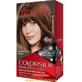 Thuốc Nhuộm Tóc Revlon Số 43 Nâu Ánh Kim shopee.vn/ehome2shop.
