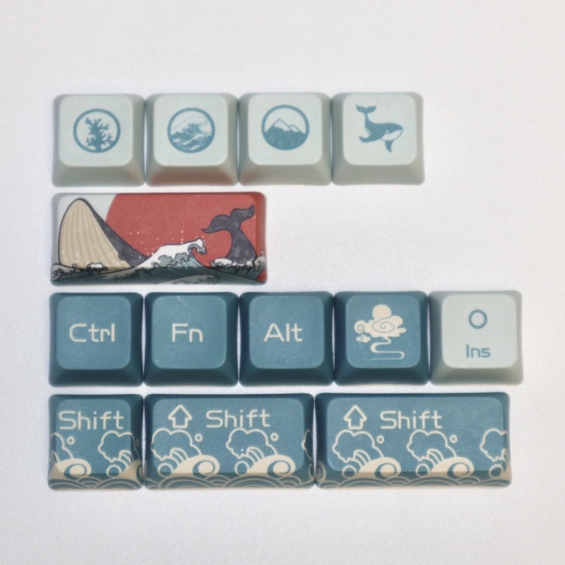 Keycap Coral Sea XDA Thick PBT 128 phím 88PC