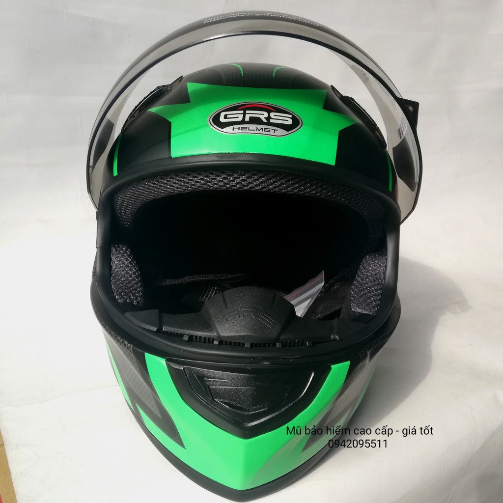 MŨ BẢO HIỂM FULL FACE GRS CHÍNH HÃNG - NHIỀU MÀU TEM