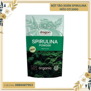 Bột Tảo Spirulina Hữu Cơ Dragon Superfoods 200g