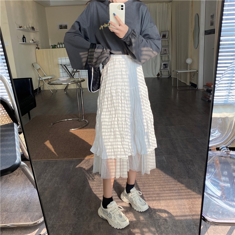 Fashion pleated skirt temperament knee-length dress | BigBuy360 - bigbuy360.vn