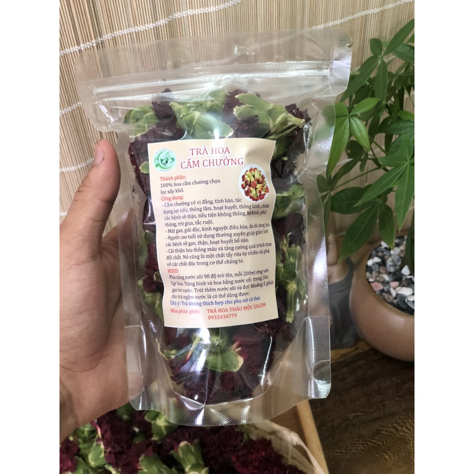 Trà hoa cẩm chướng 100g đẹp da , lợi tiểu , giải độc