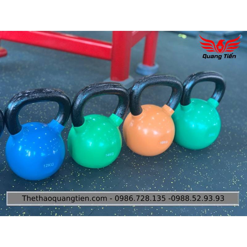 Tạ ấm - tạ bình vôi bọc cao su cao cấp 12 kg Iron Bull nhập khẩu (Giá