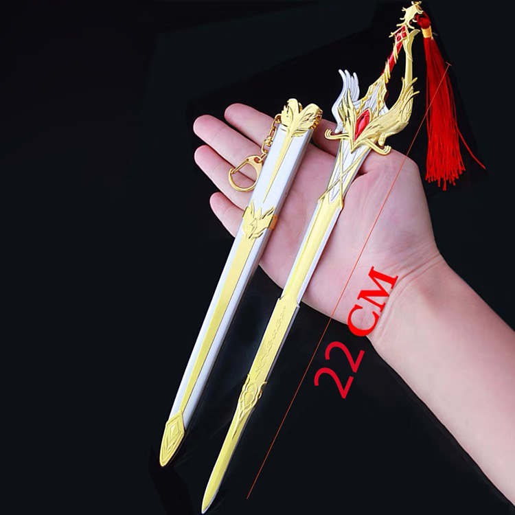 Mô hình kiếm Thiên Sứ Thánh Kiếm trong Đấu La Đại Lục dài 22cm bằng Kim Loại