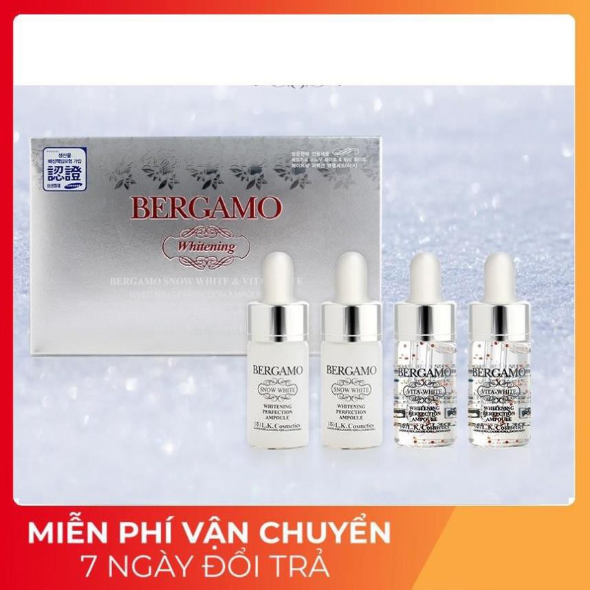 [FREESHIP] Serum Bergamo Snow White & Viva White Whitening Perfection Ampoule set