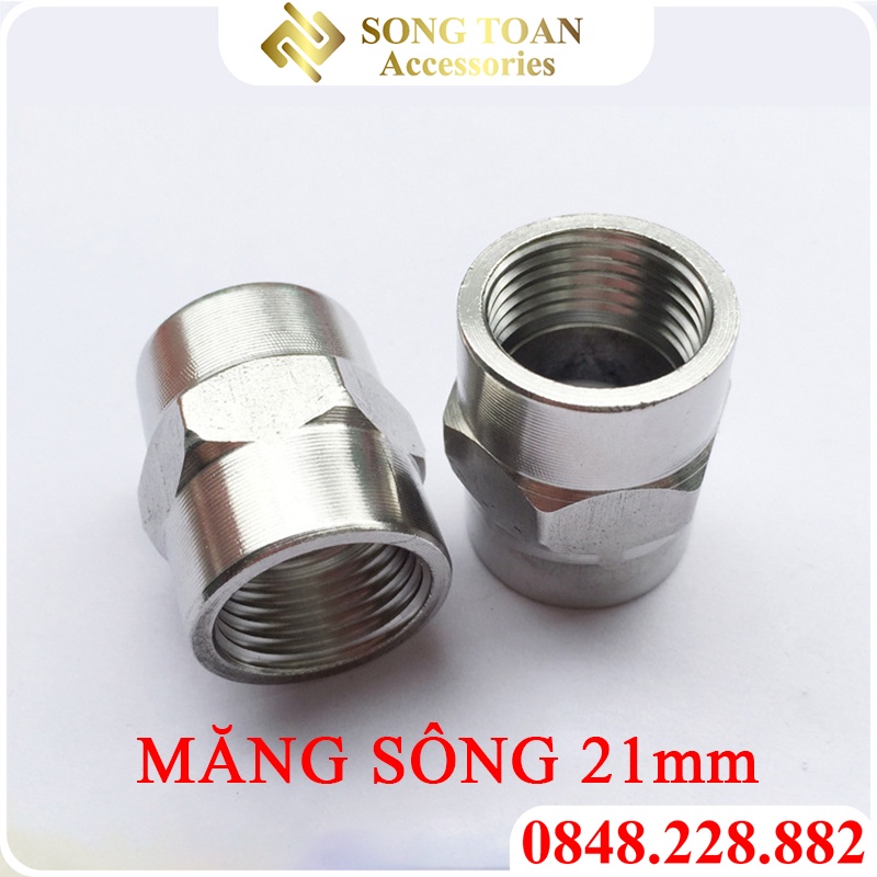 Nối 2 Đầu Ren Trong & Măng Sông - Chất Liệu Hợp Kim Inox Giá Rẻ Đường Ren 21 & 27 Thông Dụng Female Fitting Pipe
