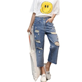 Freeship đơn 99k_quần jeans xuông rách vanass vj02