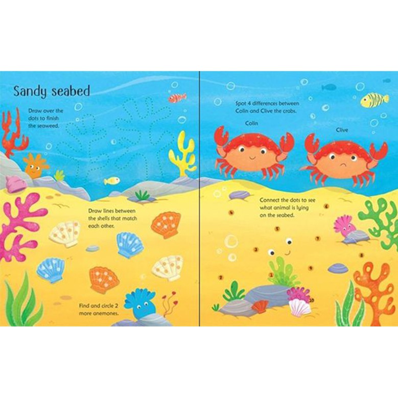 Sách - Anh: Wipe-Clean: Under the Sea Activities