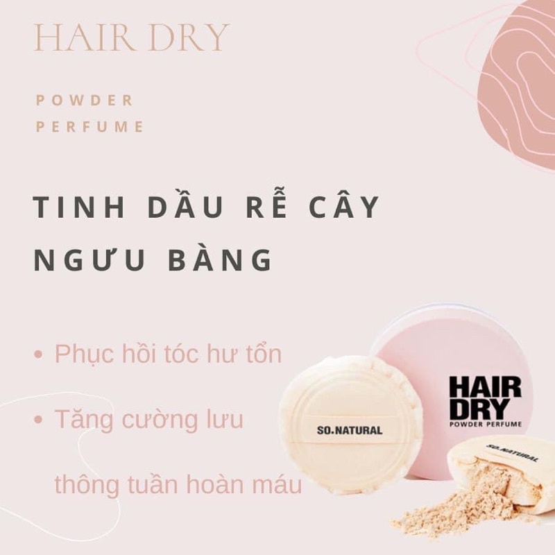 Phấn tóc nước hoa làm phồng tóc So Natural Hàn Quốc.