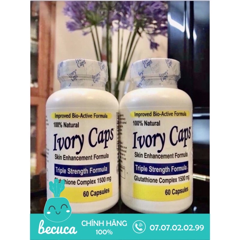 Viên Uống Ivory Caps Triple Strength Formula 1500mg 60 viên - ivory cap