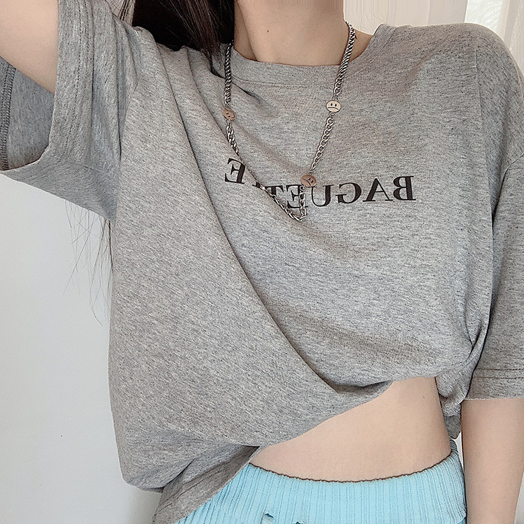 vòng cổ Thép Không Gỉ Mặt Cười Phong Cách Hip Hop