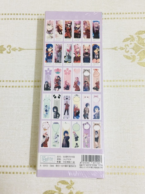 36 tấm Bookmark game darling in the Franxx , đánh dấu trang darling in the Franxx