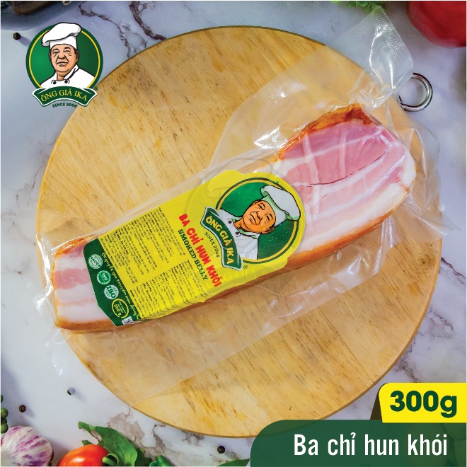 Ba chỉ hun khói Ông già IKA 300g