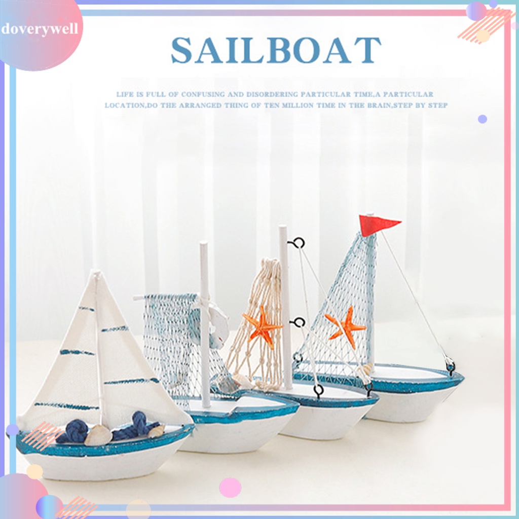 Thuyền buồm bằng gỗ dành cho trang trí phòng khách