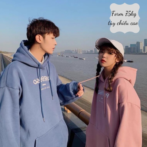 Áo khoác nỉ  Áo khoác hoodie nam nữ đẹp form rộng Unisex chất nỉ ngoại 2 lớp dày dặn - LUXCY