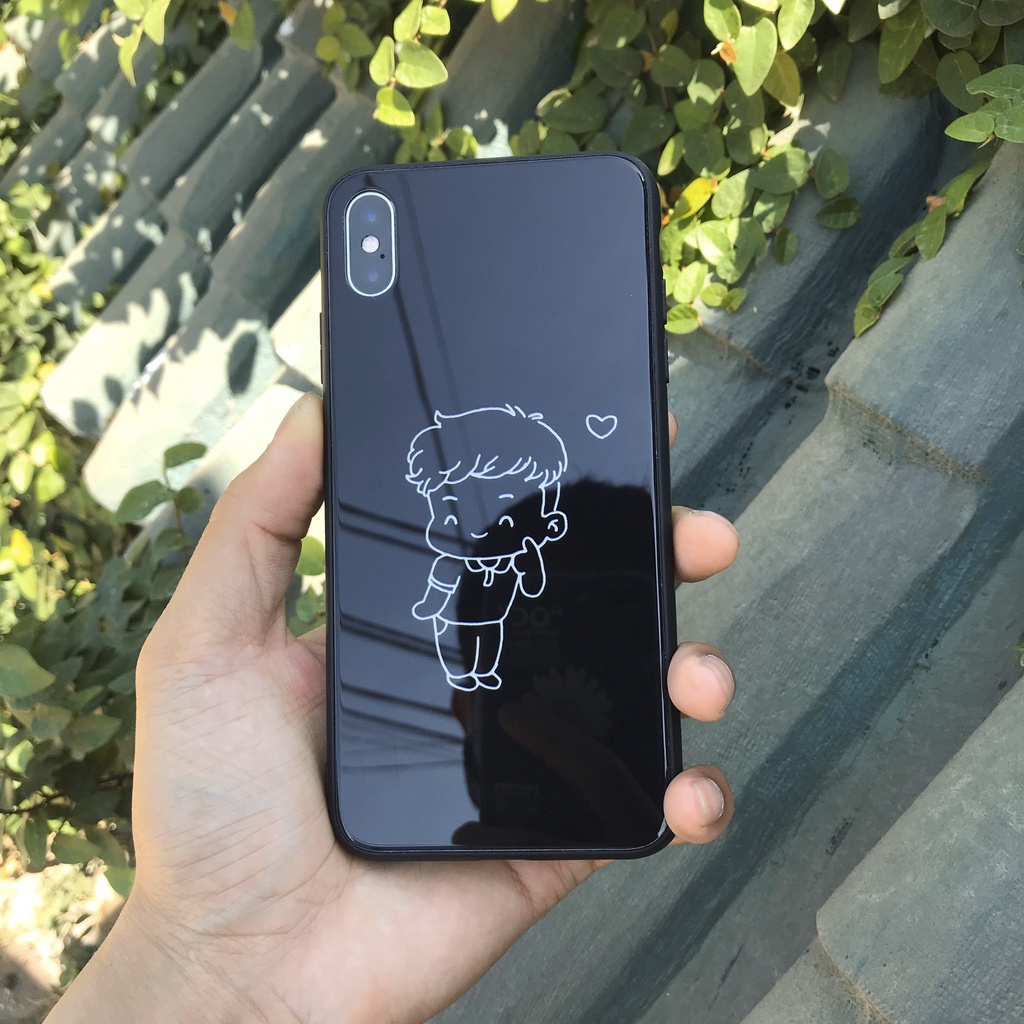 Ốp lưng iphone kính cặp đôi yêu thương K11 case 14plus 14 pro max 13 12 promax 11 mini 6 6s 7 8 plus x xr xs Se