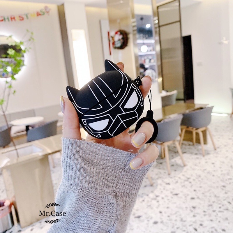 Case Airpods 1/2 Pro Vỏ Ốp Đựng Tai Nghe Báo Đen