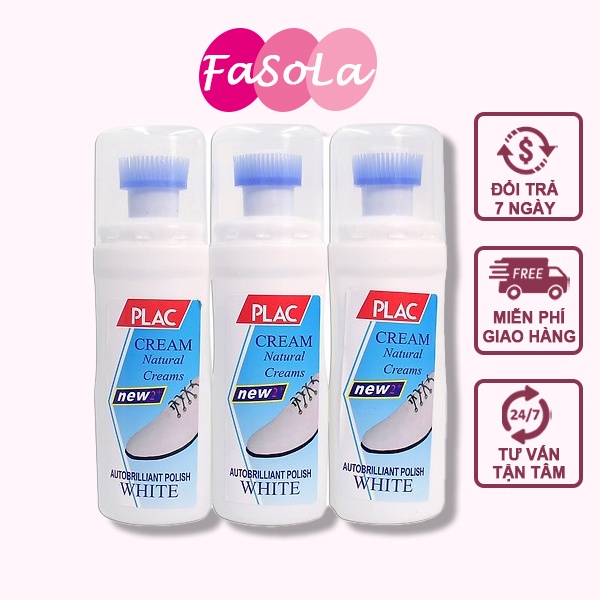 Chai tẩy trắng giày Plac siêu sạch, lọ tẩy giày tiện dụng FASOLA