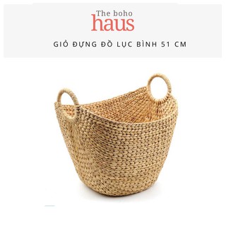 Giỏ đựng đồ lục bình dáng thuyền size lớn nhất