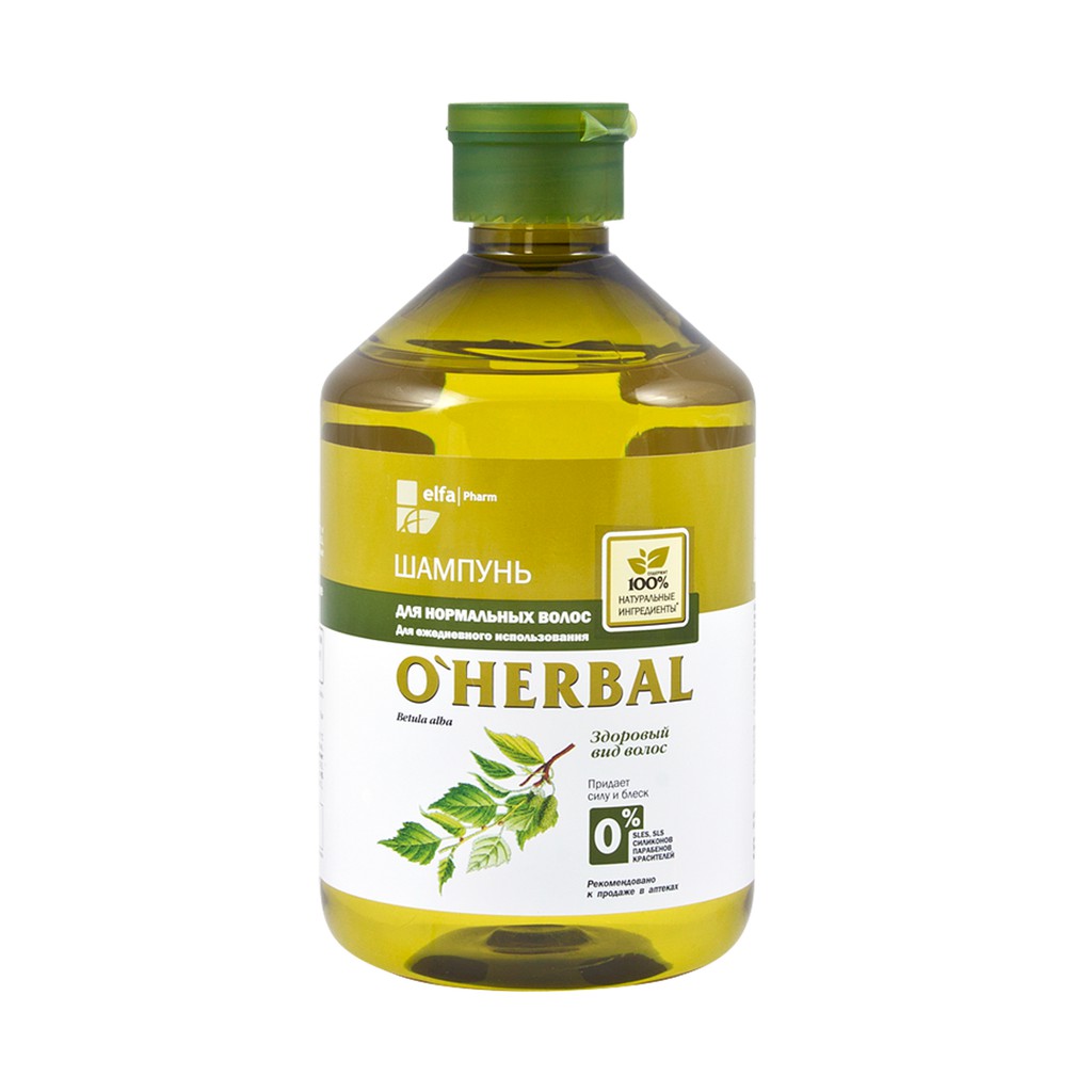 Cặp dầu gội xả O'herbal thảo dược phục hồi hư tổn 500ml - BioTopcare Official