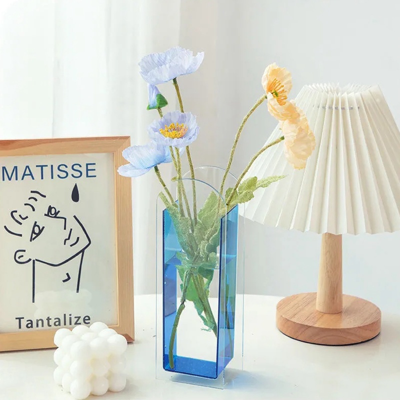 Nordic Acrylic Vase Creative Flower Vase Plant Hydroponic Vase Home Decoration