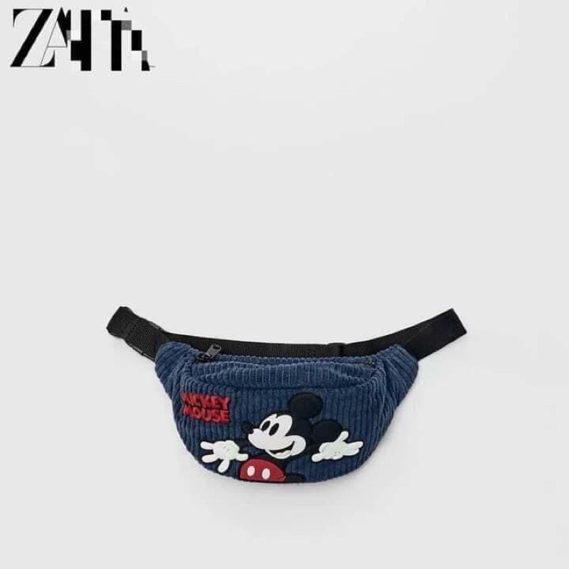 Túi bao tử Mickey Z.A.R.A dành cho bé trai bé gái, túi xách trẻ em xuất dư cực đẹp cực xịn