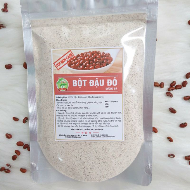 500gram Bột đậu đỏ handmade siêu mịn, sạch có ATVSTP