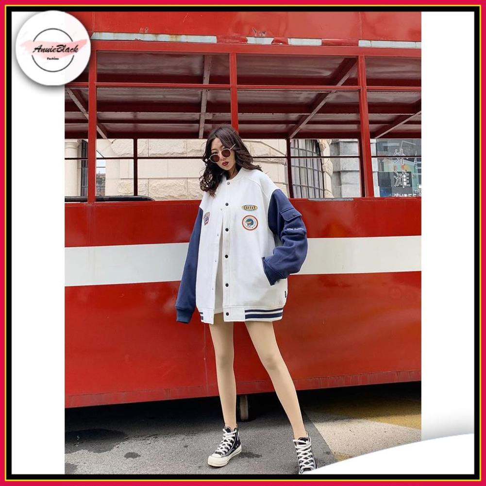 [Mã  ANUI20 hoàn 20k xu đơn 0đ] Áo Bomber Nỉ Cattee Dáng Rộng Nam Nữ 🦋 Áo Khoác Tay Phối Túi Hộp Tay Unisex 🦋 AB | BigBuy360 - bigbuy360.vn