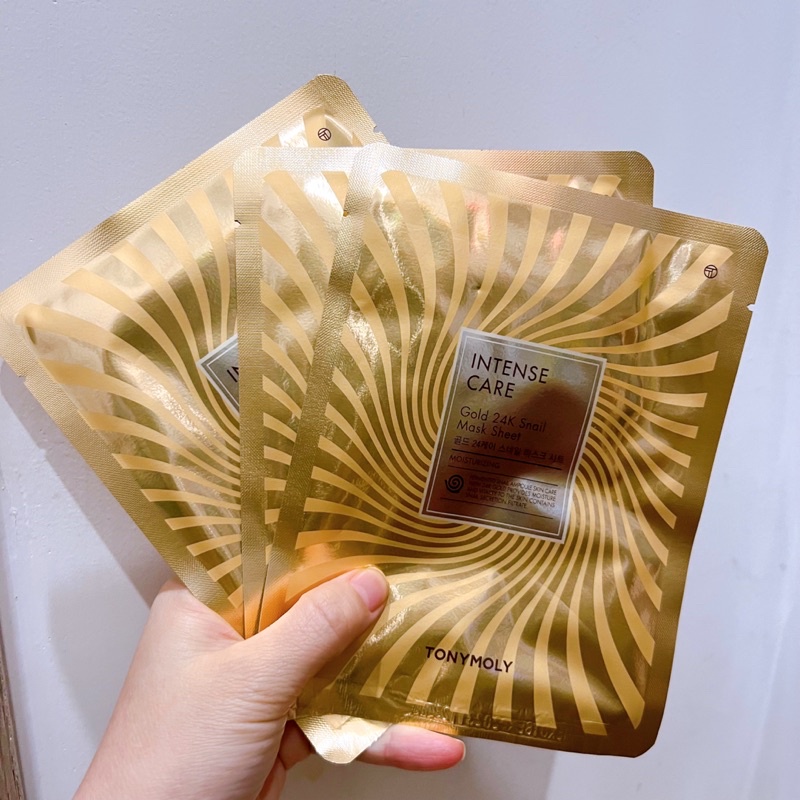 Mặt nạ ốc sên vàng cao cấp Intense Care Gold 24k Snail Mask Sheet Tonymoly