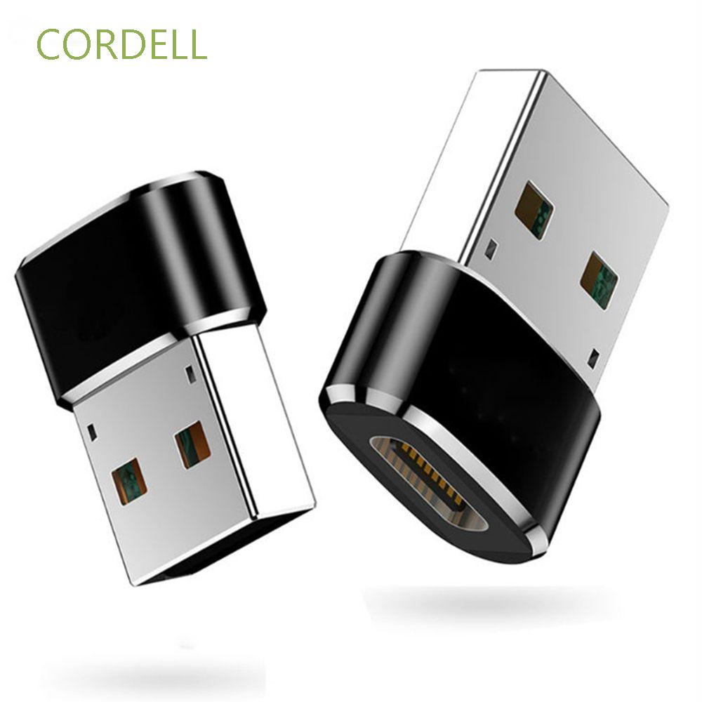 CORDELL Charging USB to Type C USB-C Connector Adapter Data Transfer Type-C Plug Male to Female Convert Head Converter/Multicolor