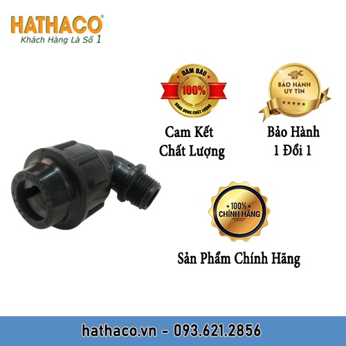 Cút 25 Ren Ngoài 20 - 25 - 32  HATHACO Dùng Cho Ống HDPE