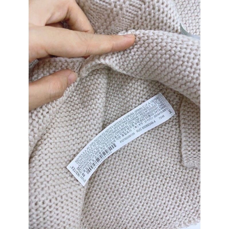 Áo len cardigan cài nút hãng Zara xuất dư cho bé size từ 6m-5y