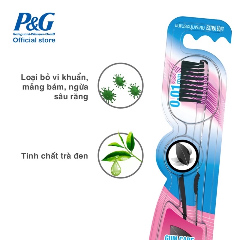 Bàn chải đánh răng oralb tinh chất trà xanh lông bàn chải mềm mại