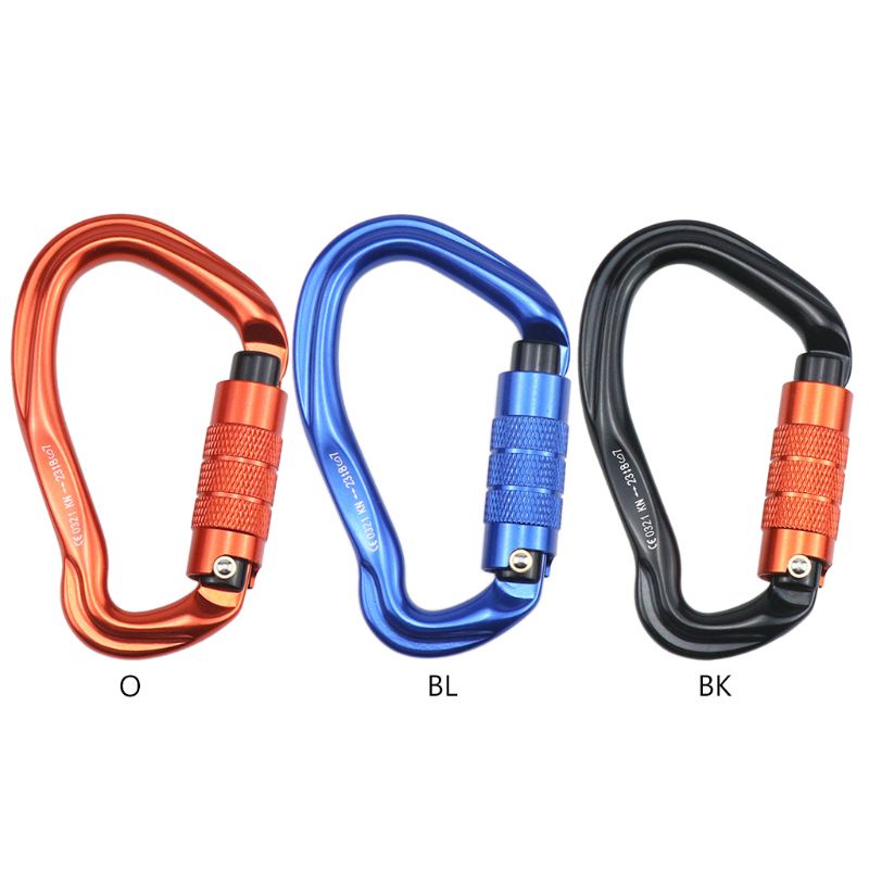 Móc Khóa Carabiner Hình Chữ D Dùng Cắm Trại Ngoài Trời