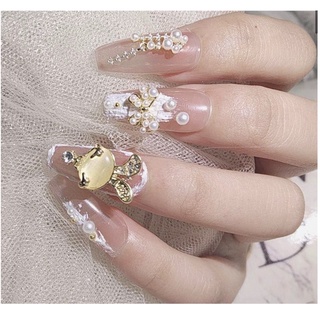 Set 10 charm thỏ,charm bướm trang trí móng