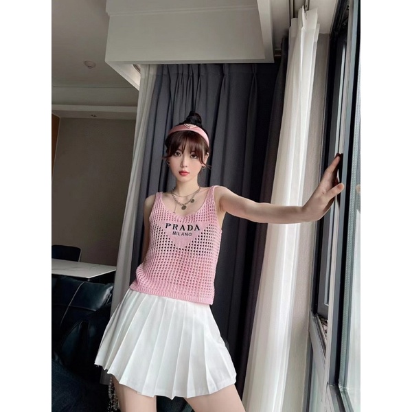 Áo len lưới ba lỗ siêu hot, Áo lưới pra sát nách siêu xinh