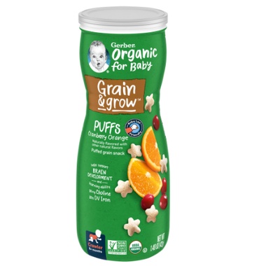 [AD]Bánh Gerber Dâu táo, Chuối, Việt quất, Đào, Vani, Khoai lang- 42g