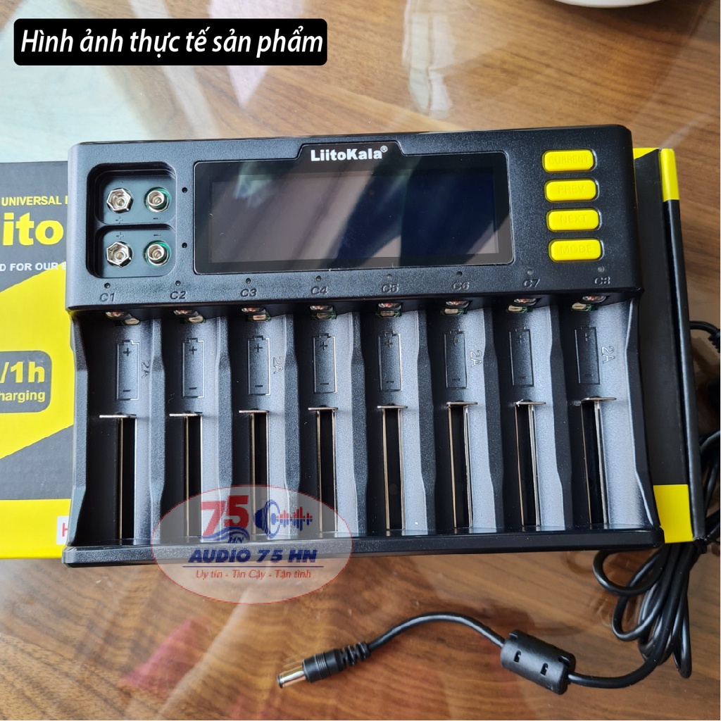 Bộ sạc pin Liitokala Lii-S8 cao cấp Charger Li-ion 3.7V NiMH 1.2V Li-FePO4 3.2V IMR 3.8V sạc pin 18650 26650 21700 26700