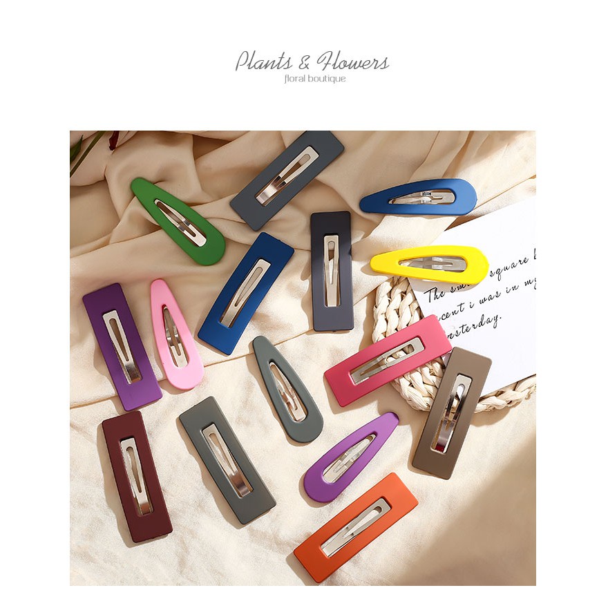 Kẹp tóc nhiều màu ngọt ngào cho nữ