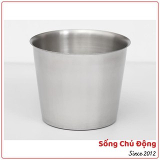 Ly inox làm đá Rainy, cốc làm đá đường kính 9,5 cm, cao 7,5 cm