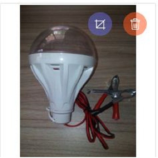 Bóng đèn LED kẹp bình ắc quy 12W-12V